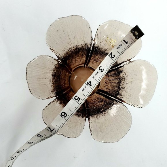 Vikings Glass Floral Design Small Vase-Great Condition - Picture 6 of 8